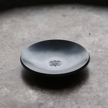 11th Anniversary Gift Decorative Steel Dish Celtic Design, 7 of 11
