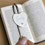 Personalised Engraved Heart Bookmark Keepsakes, thumbnail 3 of 5