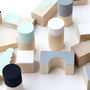 Mint And Monochrome Wooden Blocks, thumbnail 5 of 7