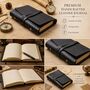 Handmade Vintage Leather Journal With Lock For Writing, thumbnail 4 of 12