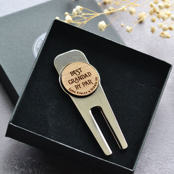 Personalised Best Grandad Golf Divot Tool, 2 of 2