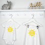 Mummy's Little Sunshine Baby Blanket And Babygrow Set, thumbnail 1 of 3