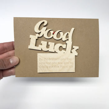 Personalised Good Luck Gift Card, 3 of 9