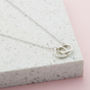 Personalised 9ct Gold Double Hoop Names Necklace, thumbnail 7 of 9