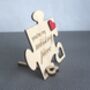 Personalised Wooden Jigsaw Valentine's Keepsake Card, thumbnail 4 of 5