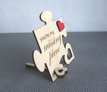 Personalised Wooden Jigsaw Valentine's Keepsake Card, 4 of 5