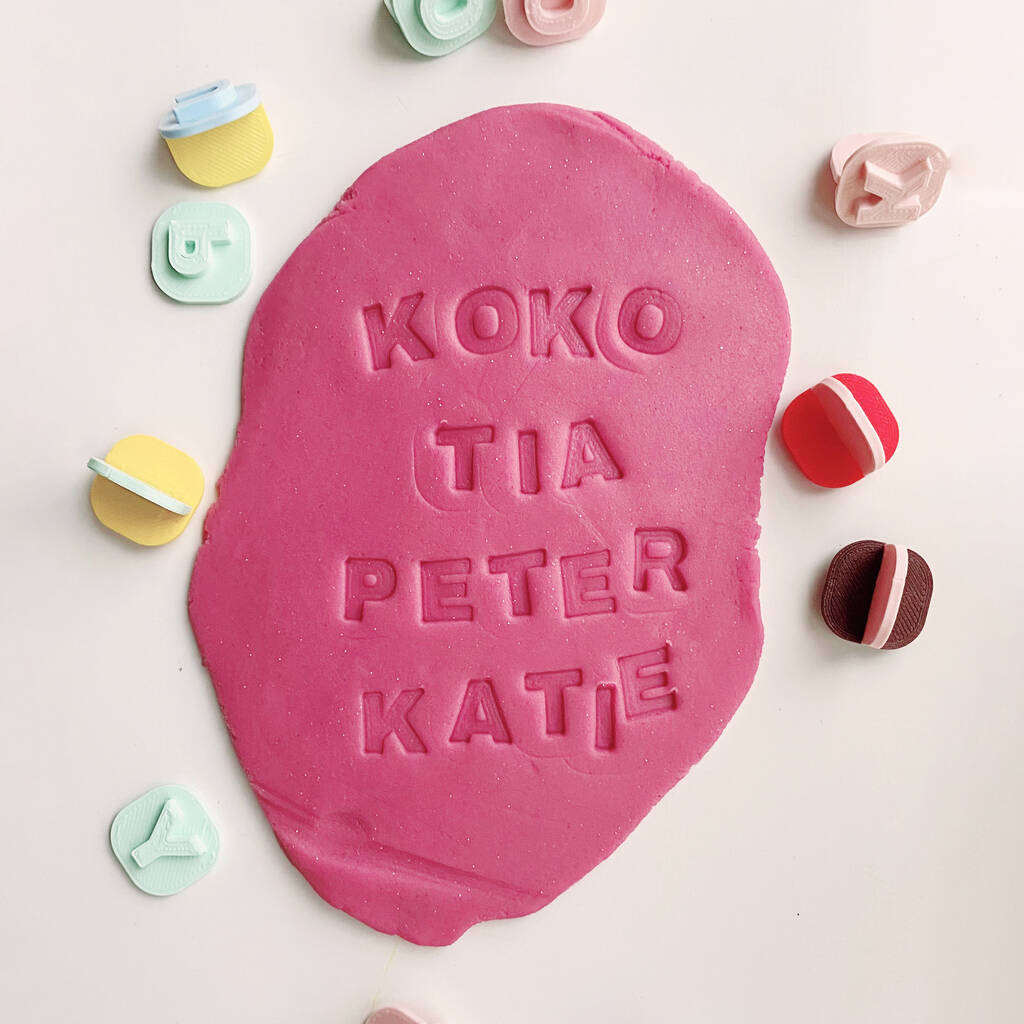 Image of Personalised Stamp For Baking And Playdough
