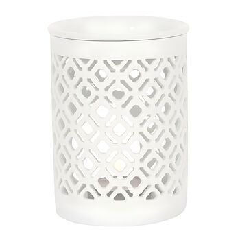 White Lattice Cut Oil Burner, 5 of 5