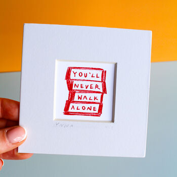 You'll Never Walk Alone Liverpool Mini Art Print, 4 of 9