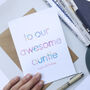 Awesome Auntie | Personalised Birthday Card, thumbnail 1 of 6