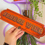 Orange Wine Mirror Sign Orange, thumbnail 1 of 2