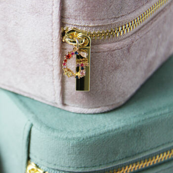 Personalised Luxe Velvet Travel Jewellery Box, 7 of 11