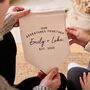 Personalised Couples Linen Flag, thumbnail 2 of 3