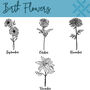 Personalised Birth Flower Gin Glass, thumbnail 5 of 6