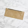 Latte Vintage Leather Pencil Case , Personalised, thumbnail 2 of 3