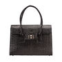 Ladies Luxury Leather Business Bag 'Fabia Croco', thumbnail 4 of 9