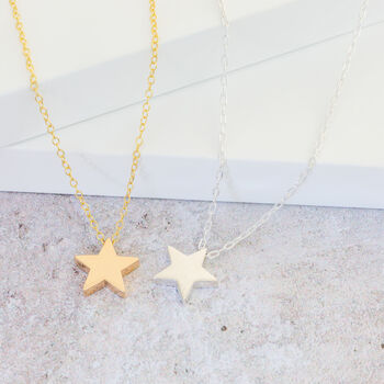 Gold Vermeil Star Necklace, 4 of 7