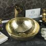 Solid Brass Vessel Sink For Kitchen And Bathroom, 400 Mm Diameter, thumbnail 3 of 10
