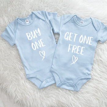 Buy One Get One Free Twin Babygrow Set, 4 of 9