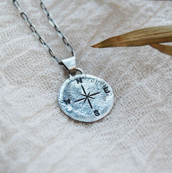Men's Personalised Compass Disc Necklace, 3 of 10