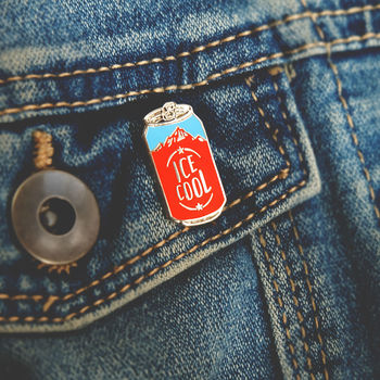 Ice Cool Craft Beer Pin Badge, 2 of 2