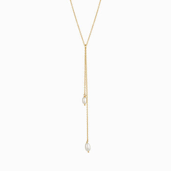 Delicate Gold Chain With Layered Pearls Necklace, 4 of 4