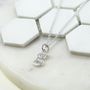 Sterling Silver Initial Letter Necklace, thumbnail 5 of 8