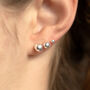 Sterling Silver Ball Stud Earrings, thumbnail 1 of 8