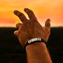 Men's Adjustable Black Leather Bracelet | Genuine Thick Double 6mm Woven Leather With Stainless Steel Snap Clasp, thumbnail 2 of 6