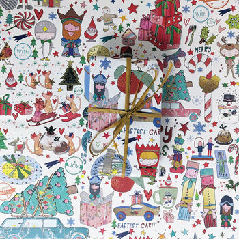 Traditional Christmas Recycled Wrapping Paper, 7 of 7