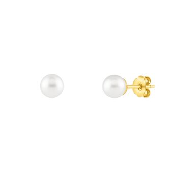 9ct Solid Gold Freshwater Pearl Stud Earrings, 2 of 2
