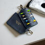 Blue Leather Personalised Golf Gift Tee Holder, thumbnail 4 of 4