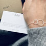 Sister Gift. Silver Rings Bracelet, thumbnail 2 of 6
