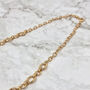 Bold Textured 18k Gold Vermeil Plated Link Necklace, thumbnail 3 of 7