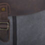 Canvas And Leather Zip Detail Backpack, thumbnail 5 of 12