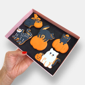 Personalised Scaredy Cat Letterbox Iced Cookies, 3 of 10