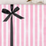 Valentine Wrapping Paper With Pink Stripe Pattern, Three Sheet Pack, thumbnail 1 of 3