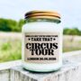 Take That Circus Tour Personalised Ticket Reveal Candle, thumbnail 2 of 8
