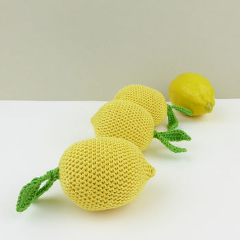 Lemon Crochet Toy, 7 of 8