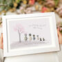 Family Blossom Tree Personalised Pebble Picture Gift, thumbnail 1 of 3