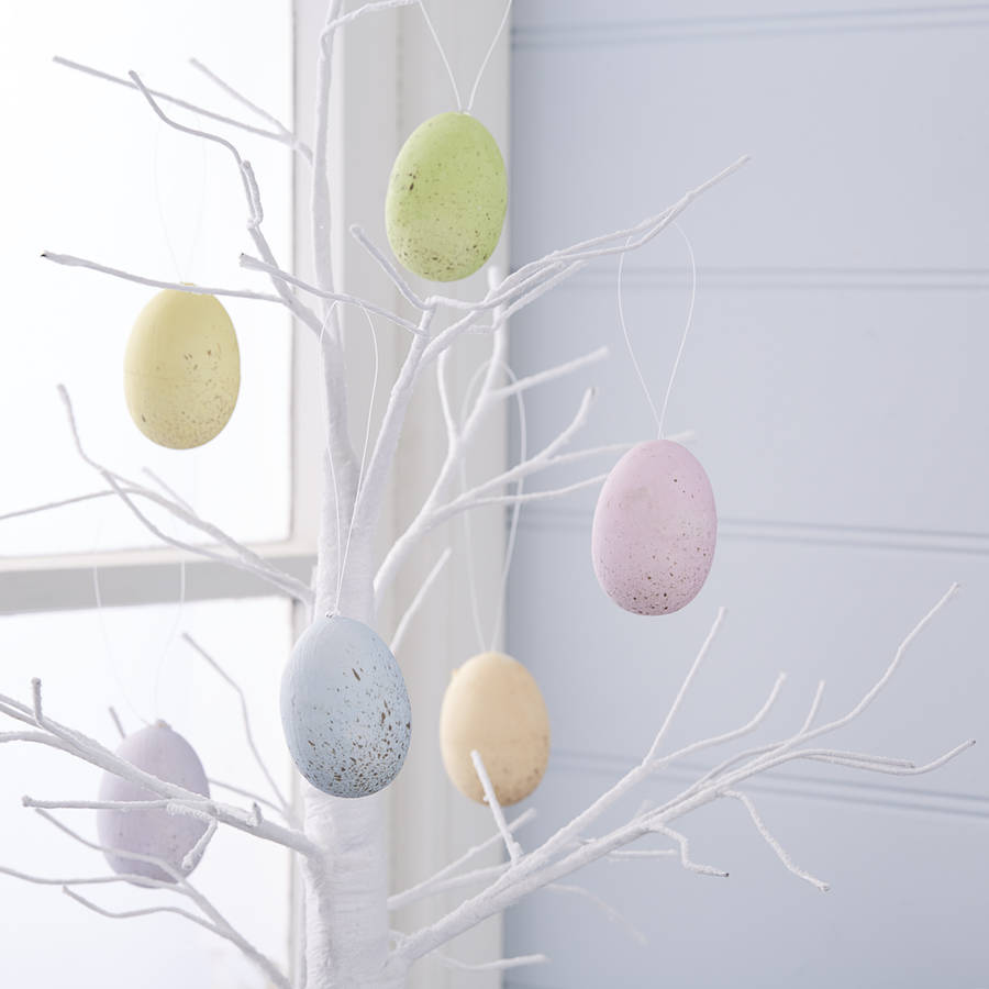 set of six pastel easter egg decorations by the chicken and the egg ...