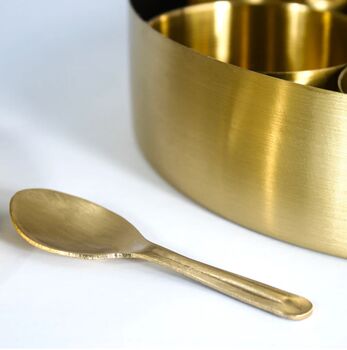 Saabuni X Roohts Brass Gold Indian Spice Box, 8 of 9