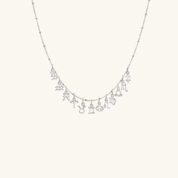 Sterling Silver Mini Zodiac Pendant Necklace, 4 of 6