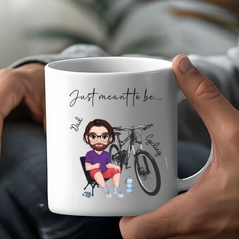 Personalised Cycling Mug – Custom Chibi Character, Perfect Gift For Cyclists, 5 of 9