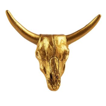 Buffalo Desert Skull Brass Effect Drawer Knob, 3 of 5