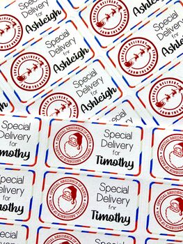 Personalised Special Delivery Christmas Stickers, 2 of 4