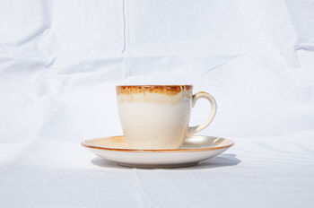 White Set Of Six Porcelain Espresso Cup And Saucer, 6 of 12