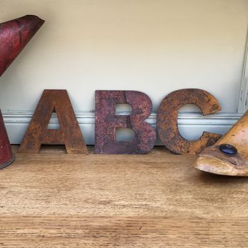 Rusty Metal Letters A To Z Signs For Home And Garden, 11 of 12