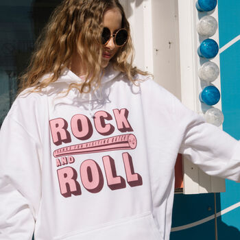 Rock And Roll Women's British Seaside Graphic Hoodie, 2 of 4