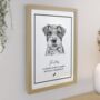 Personalised Dog Breed Framed Print, thumbnail 1 of 5